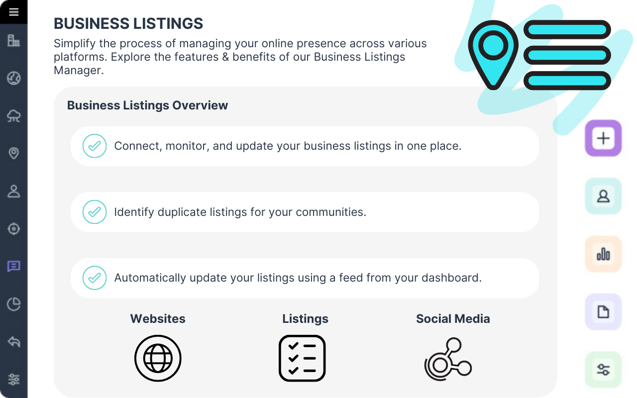 Business Listings for Solutions overview